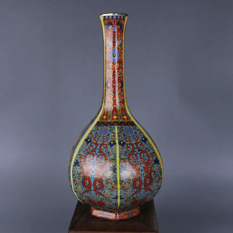 Porcelain Antiqued Vase 
